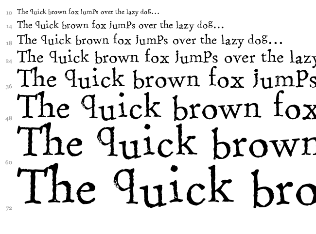 Stamping Nico font waterfall